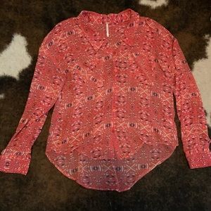 Free People Long Sleeve Blouse